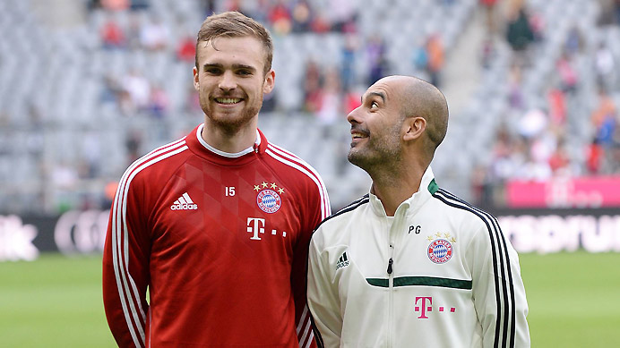 Con Guardiola en el Bayern, Kirchhoff apenas ha contado con minutos. Foto: Alliance Pictures.