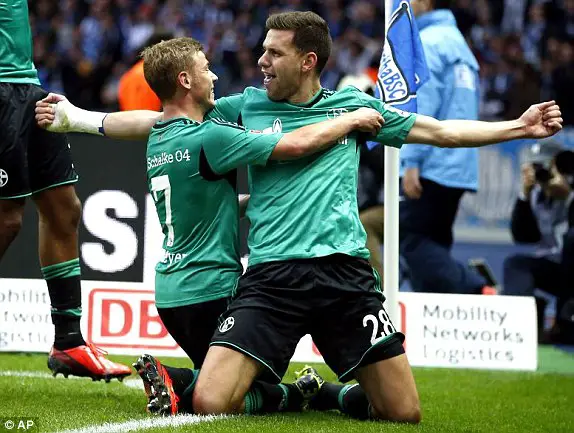 El gol de Szalai en el 94' certificaría la victoria minera en Berlin por 0-2 el pasado mes de noviembre. Foto: AP.