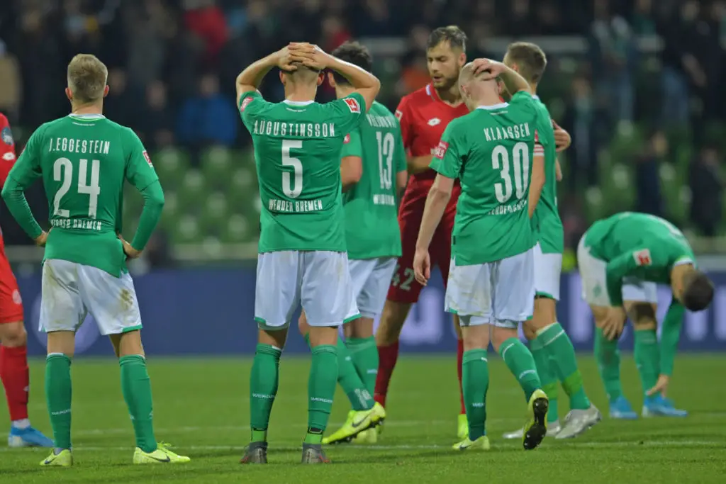 El Werder Bremen pasa por su momento más crítico en 40 años, al borde del descenso directo.