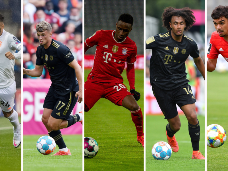Tolisso, Cuisance, Sarr, Zirkzee y Batista Meier, los favoritos para abandonar el FC Bayern. Fotos: Imago