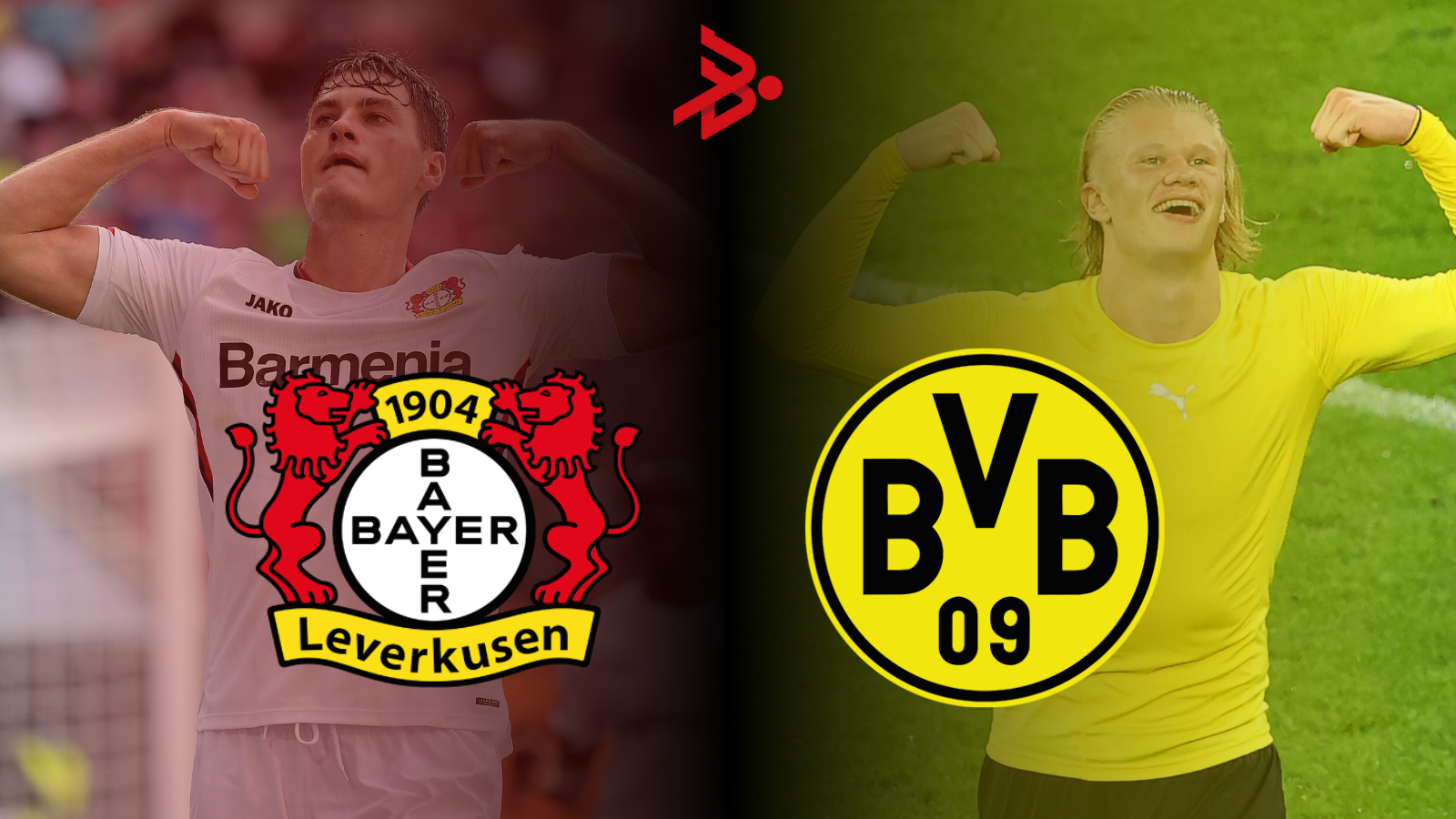 Patrick Schick y Erling Haaland pondrán el show en las áreas del Bayer Leverkusen - Borussia Dortmund. Fotos: Imago.
