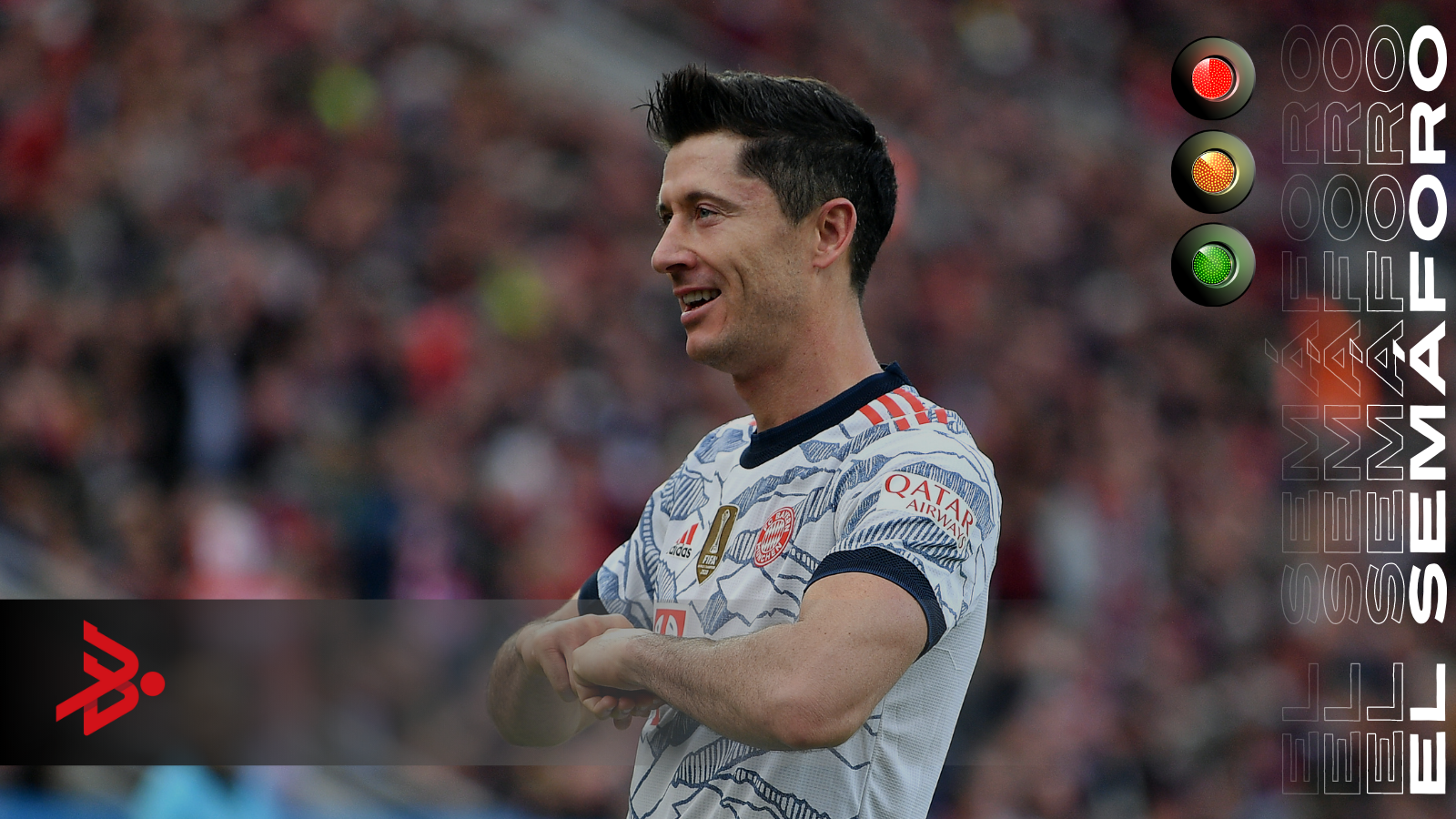 Lewandowski tapa de otro semáforo de Mi Bundesliga. Foto: Getty Images.