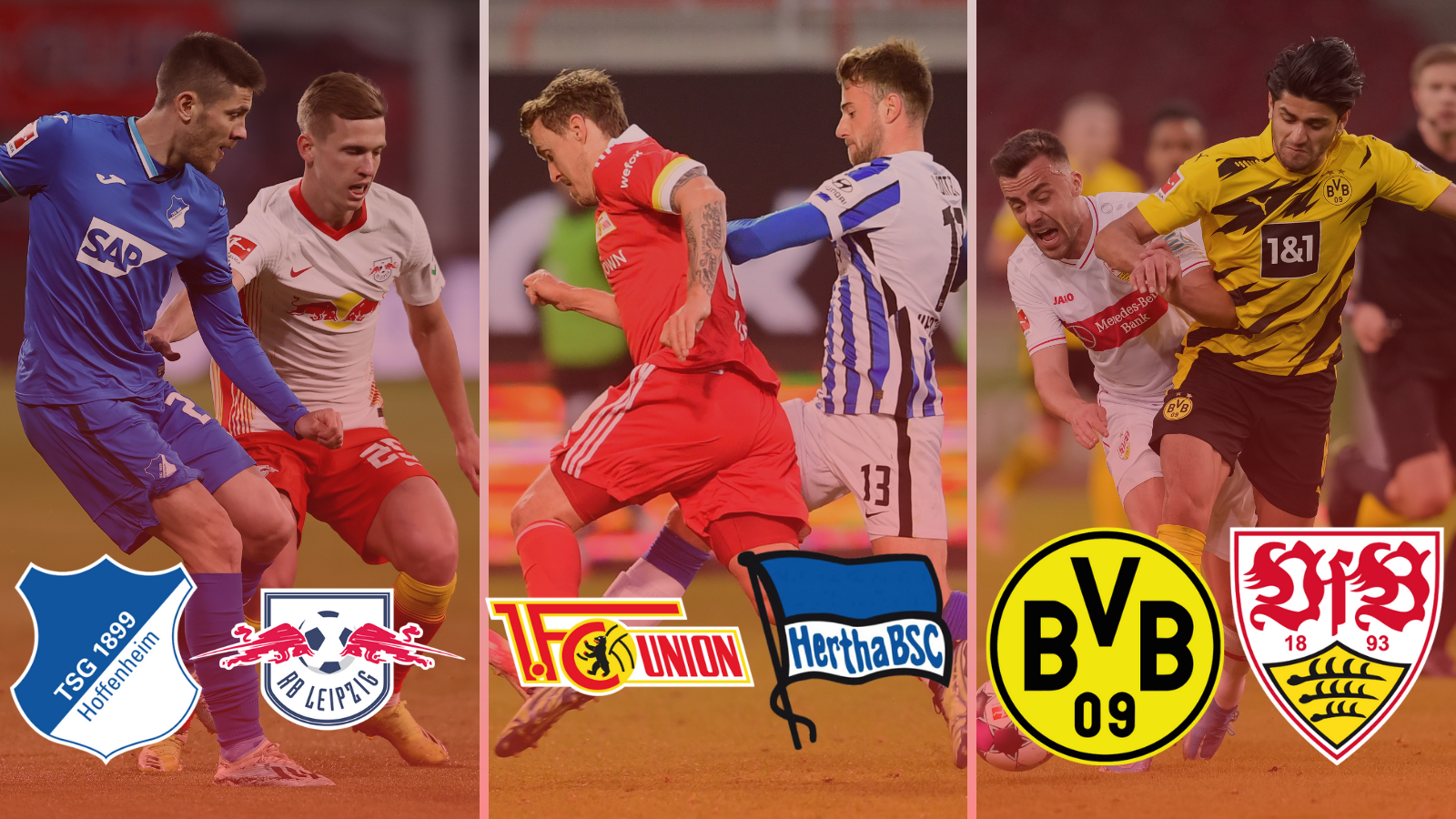 Estos son los tres partidos destacados de la jornada 12 de Bundesliga. Fotos: Getty Images.