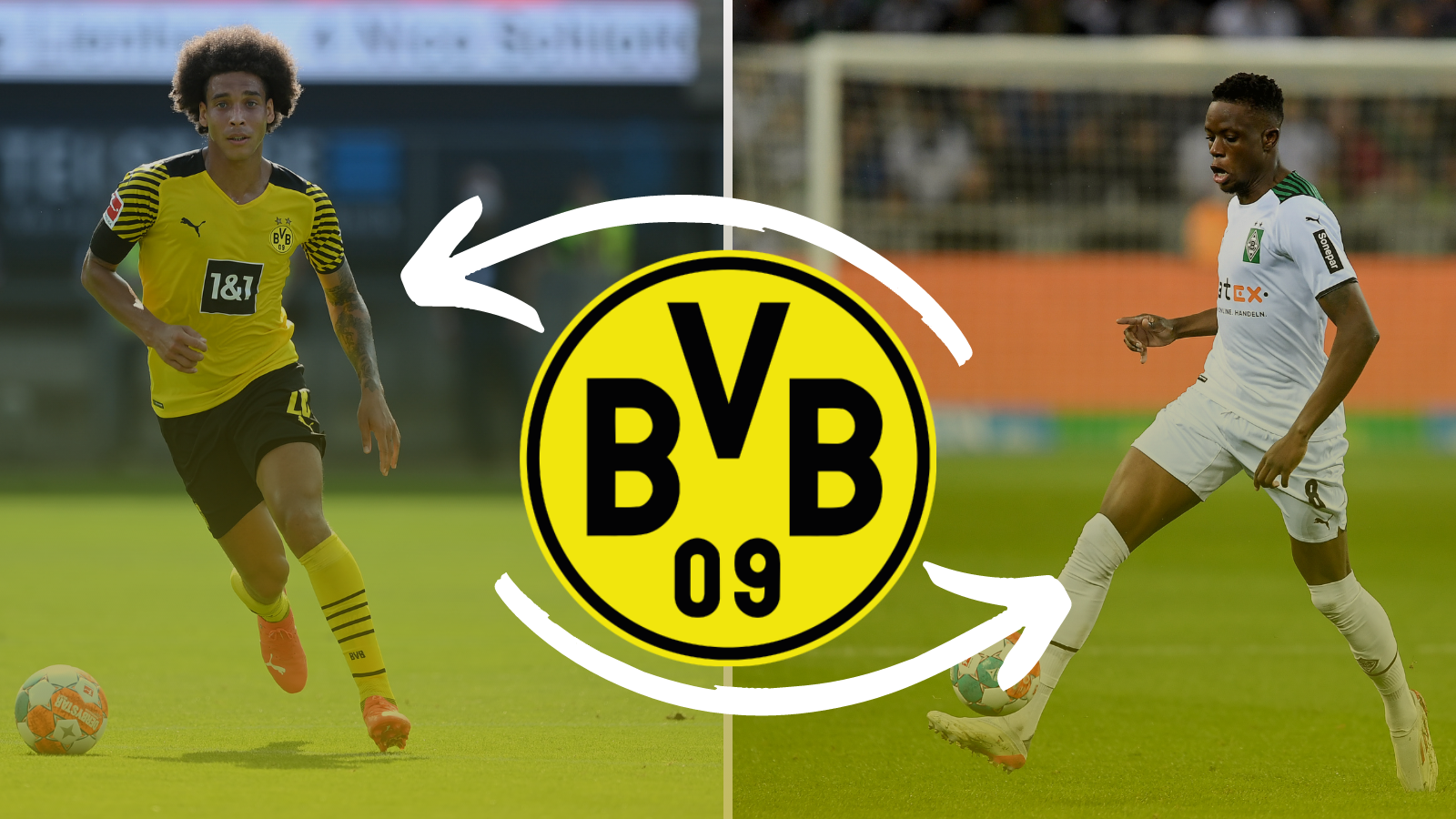 Borussia Dortmund podría soltar a Witsel y hacerse con los servicios de Zakaria. Fotos: Getty Images.
