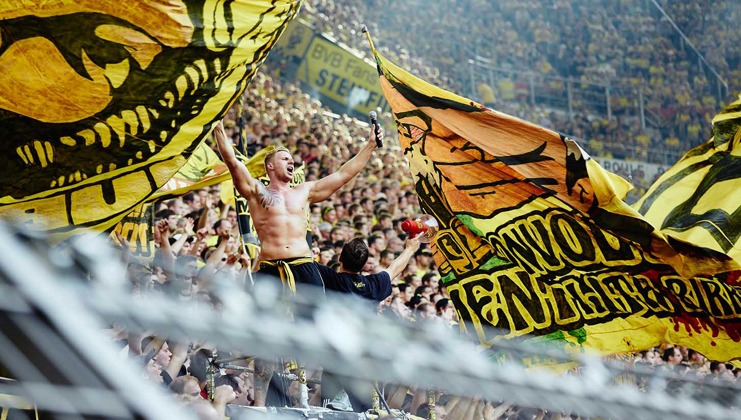 Ultras de Borussia Dortmund fueron arrestados en Lisboa. Foto: Getty Images.