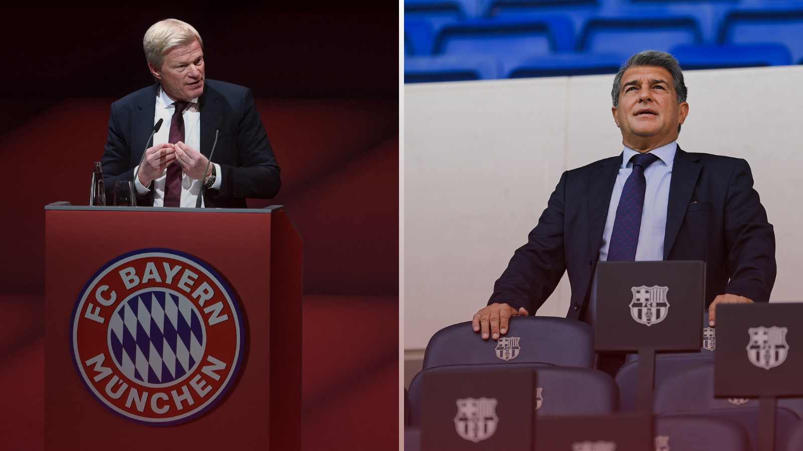 La relación entre la directiva de FC Bayern München y la de FC Barcelona no sería la mejor. Fotos: Getty Images.