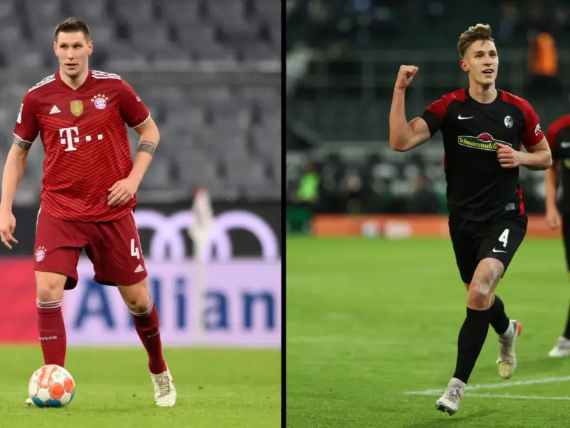 Niklas Süle y Nico Schlotterbeck en el rada de Borussia Dortmund. Foto: Getty Images.