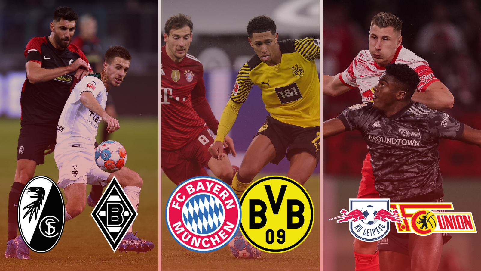 Estos son los tres partidos destacados de la jornada 31 de Bundesliga. Fotos: Getty Images.