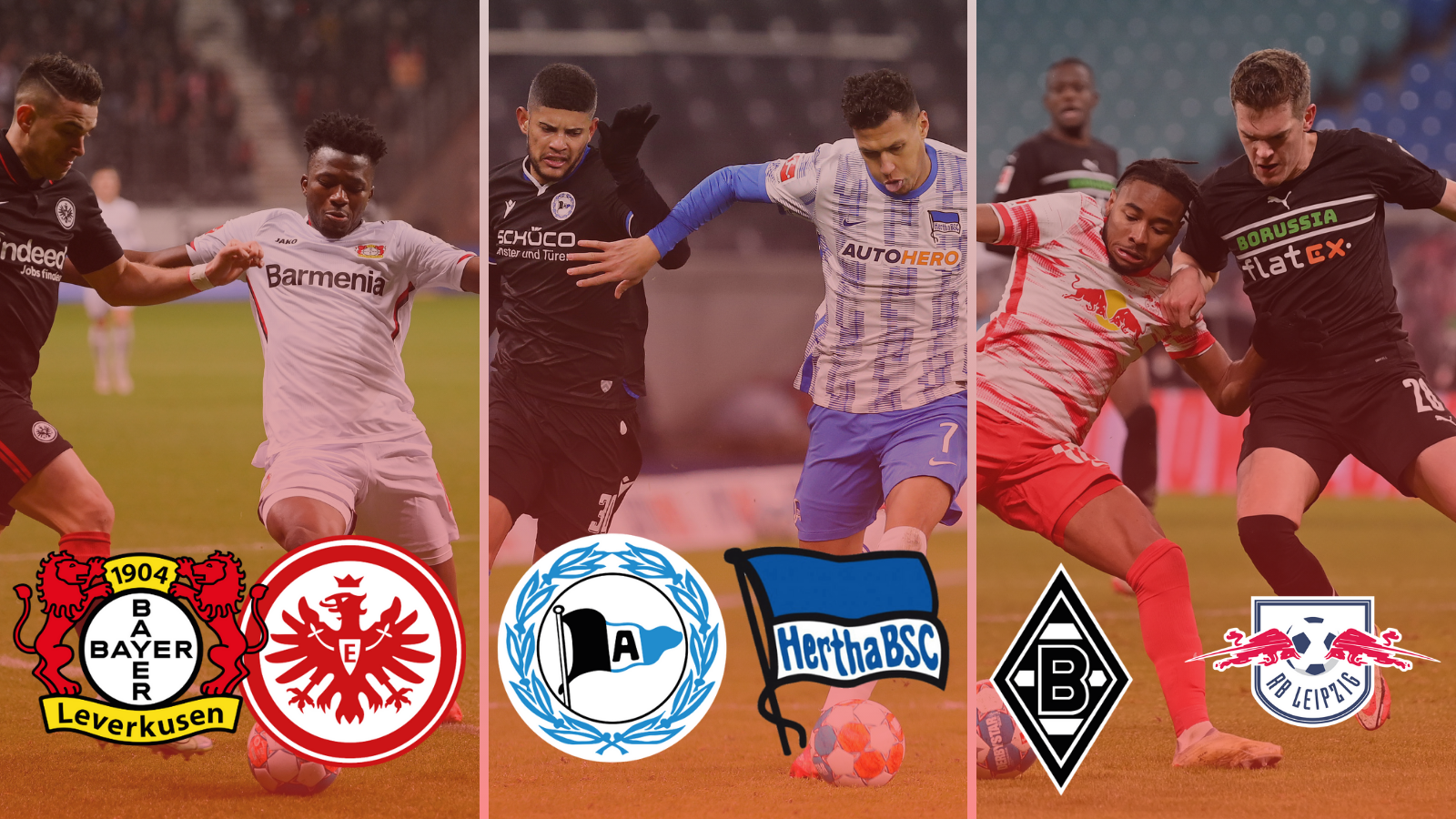 Estos son los tres partidos destacados de la jornada 32 de Bundesliga. Fotos: Getty Images.