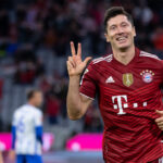 Robert Lewandowski sigue sonriendo. Foto: Getty Images.