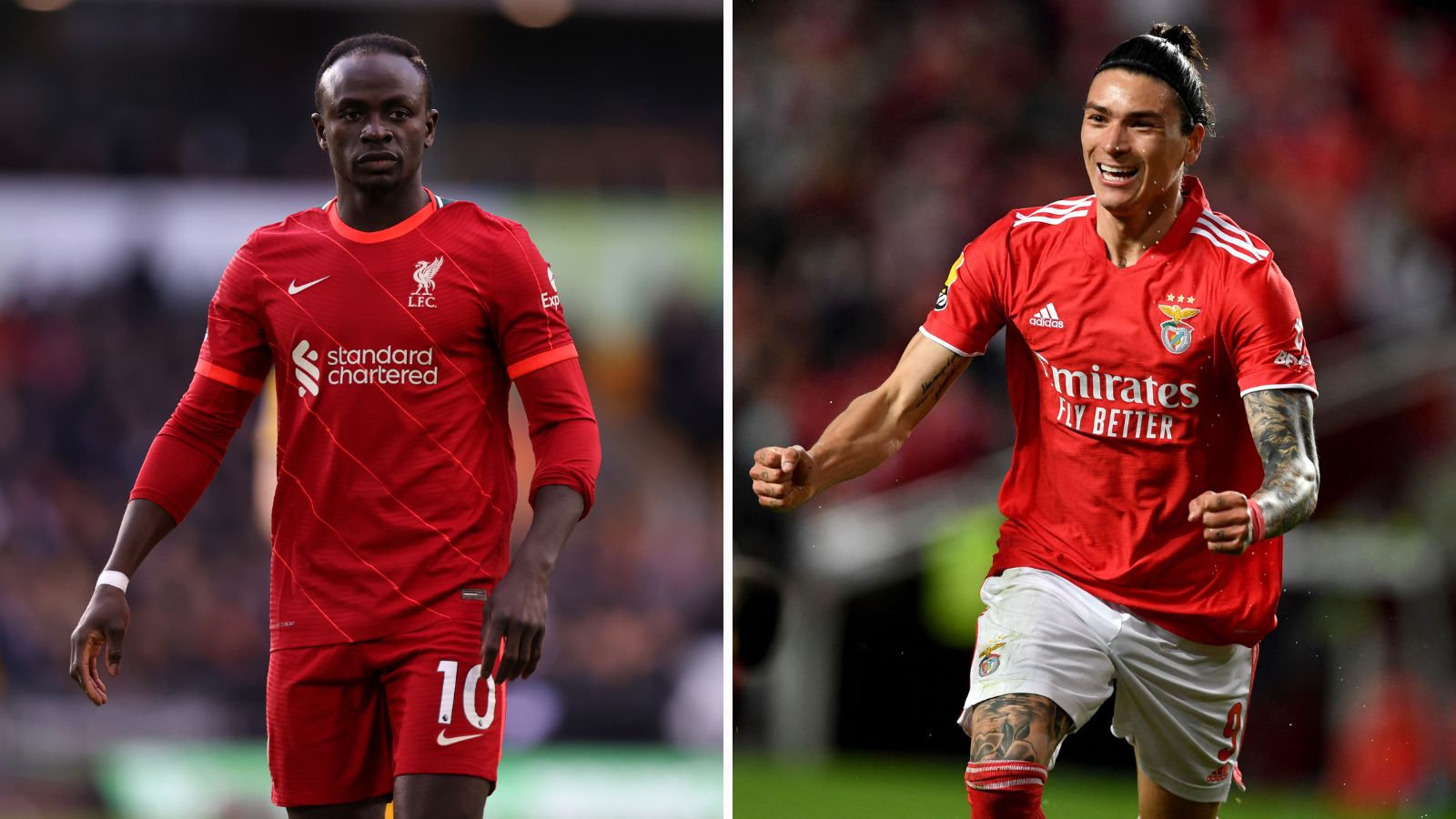 Sin Darwin Nuñez en Liverpool no habría Sadio Mané en FC Bayern. Fotos: Getty Images
