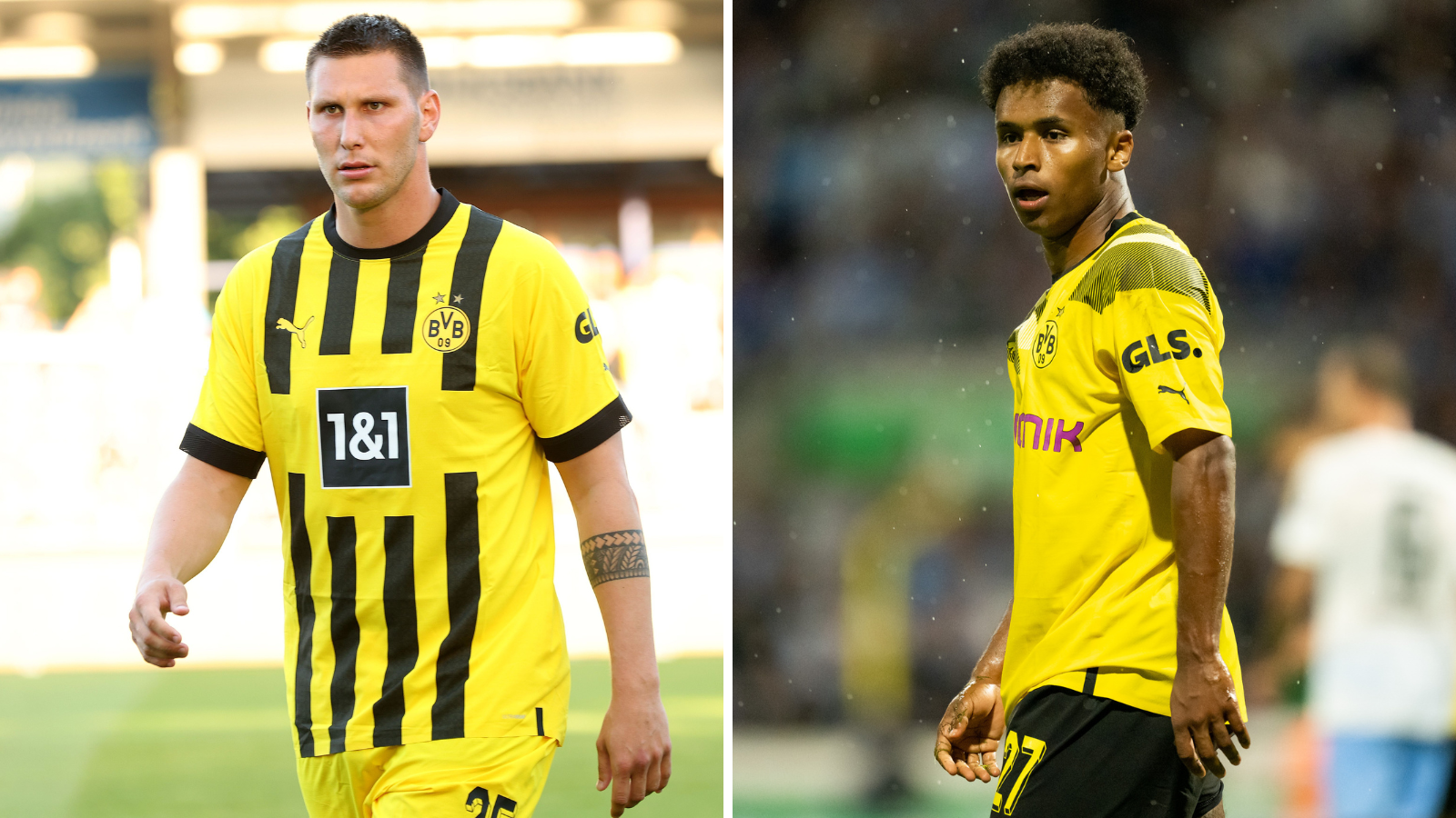 Süle y Adeyemi no estarán en la segunda jornada de Bundesliga al no haberse recuperado aún de sus lesiones. Fotos: Getty