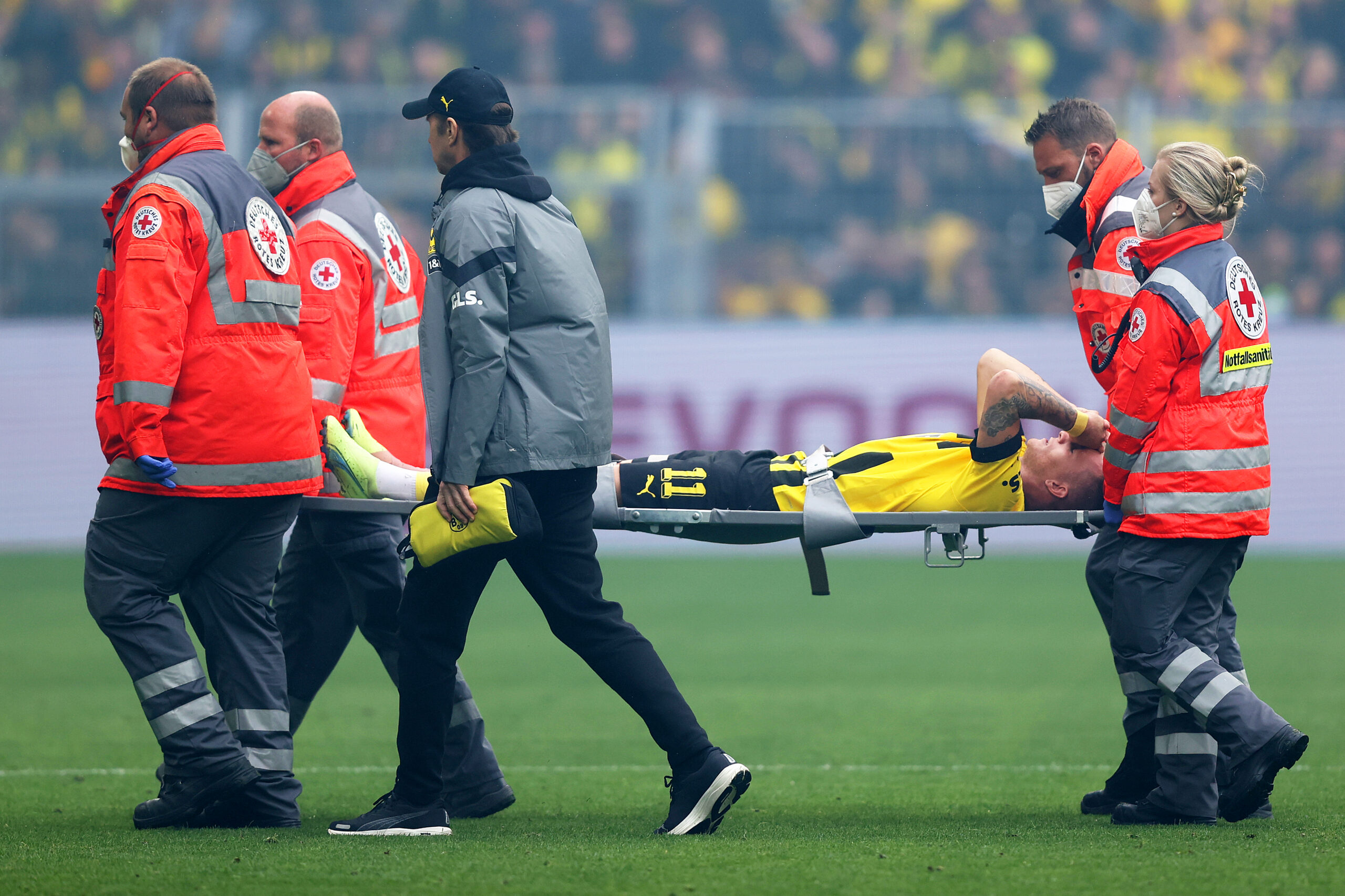 ¿Dónde está el informe médico de Marco Reus? Lo que todo Borussia Dortmund se pregunta. Foto: Getty Images.