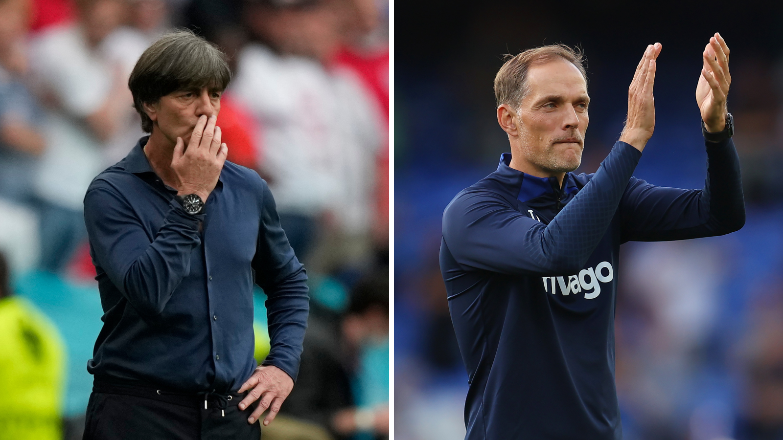 Thomas Tuchel y Joachim Löw figuran como candidatos a suceder a Gareth Southgate en la selección inglesa. Foto: Getty Images.