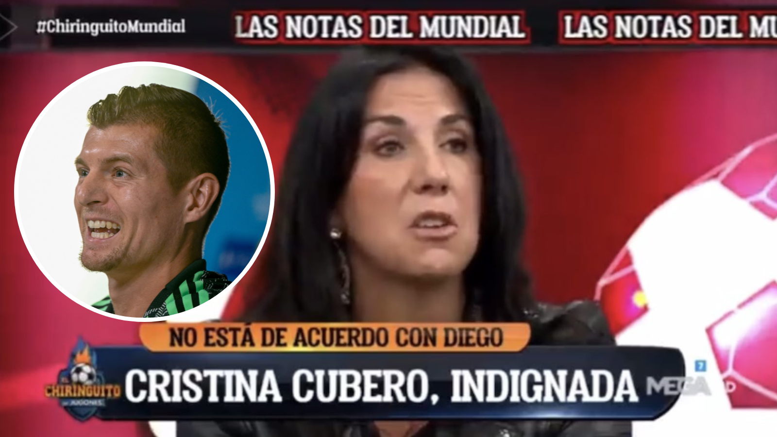 Cristina Cuberto de El Chiringuito le echó la culpa a Toni Kroos por el Mundial de Alemania cuando ni siquiera fue convocado. Foto: Getty Images.