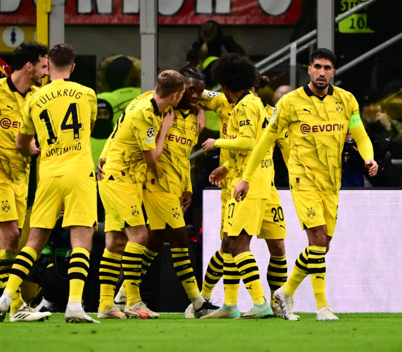 Borussia Dortmund logró en San SIro el pase a octavos de Champions League. Foto: Getty Images