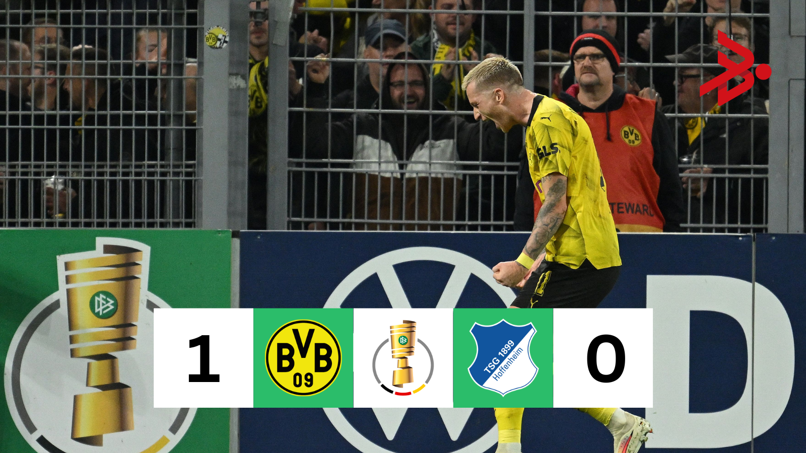 Dortmund vence a Hoffenheim en la Pokal. Foto: Getty Images.
