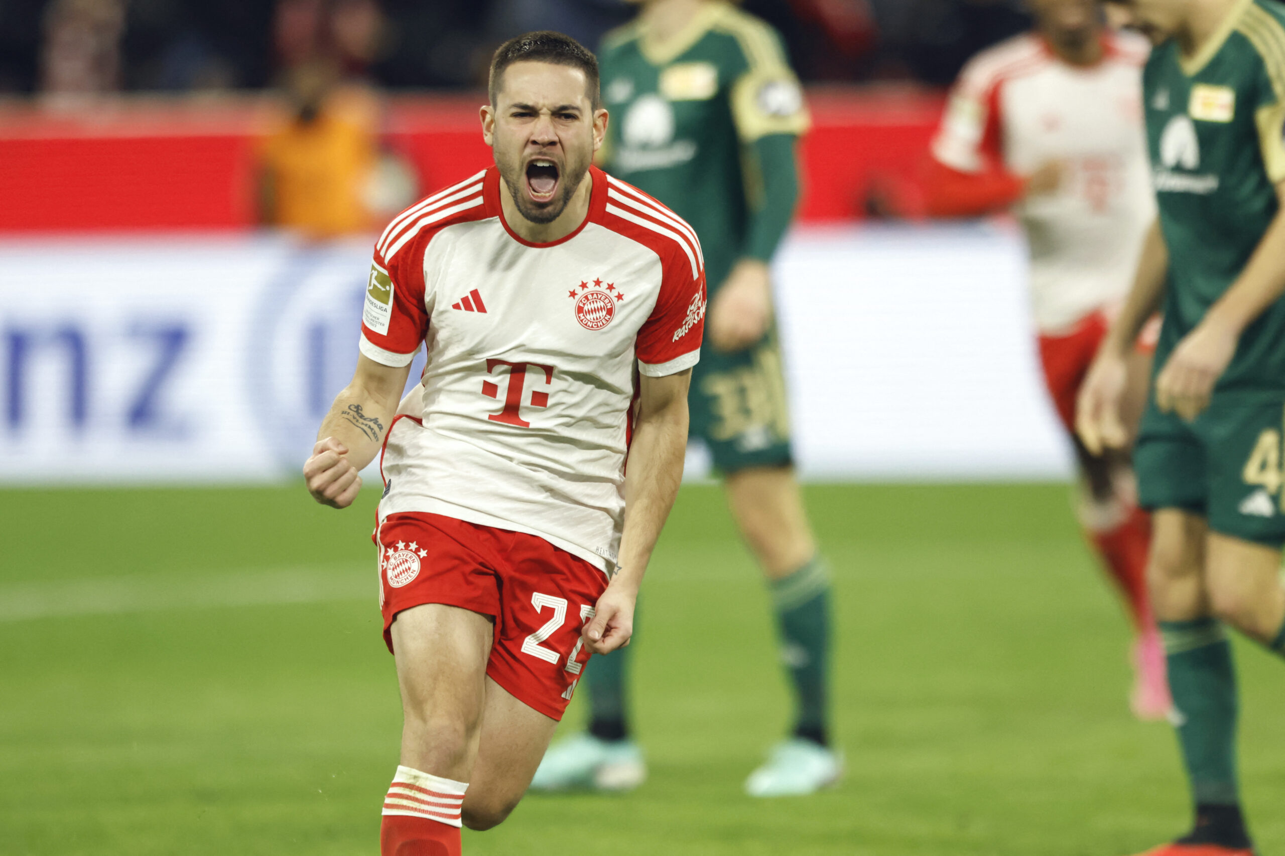 Guerreiro le dio la victoria a Bayern sobre Union Berlin. Foto: Getty Images.