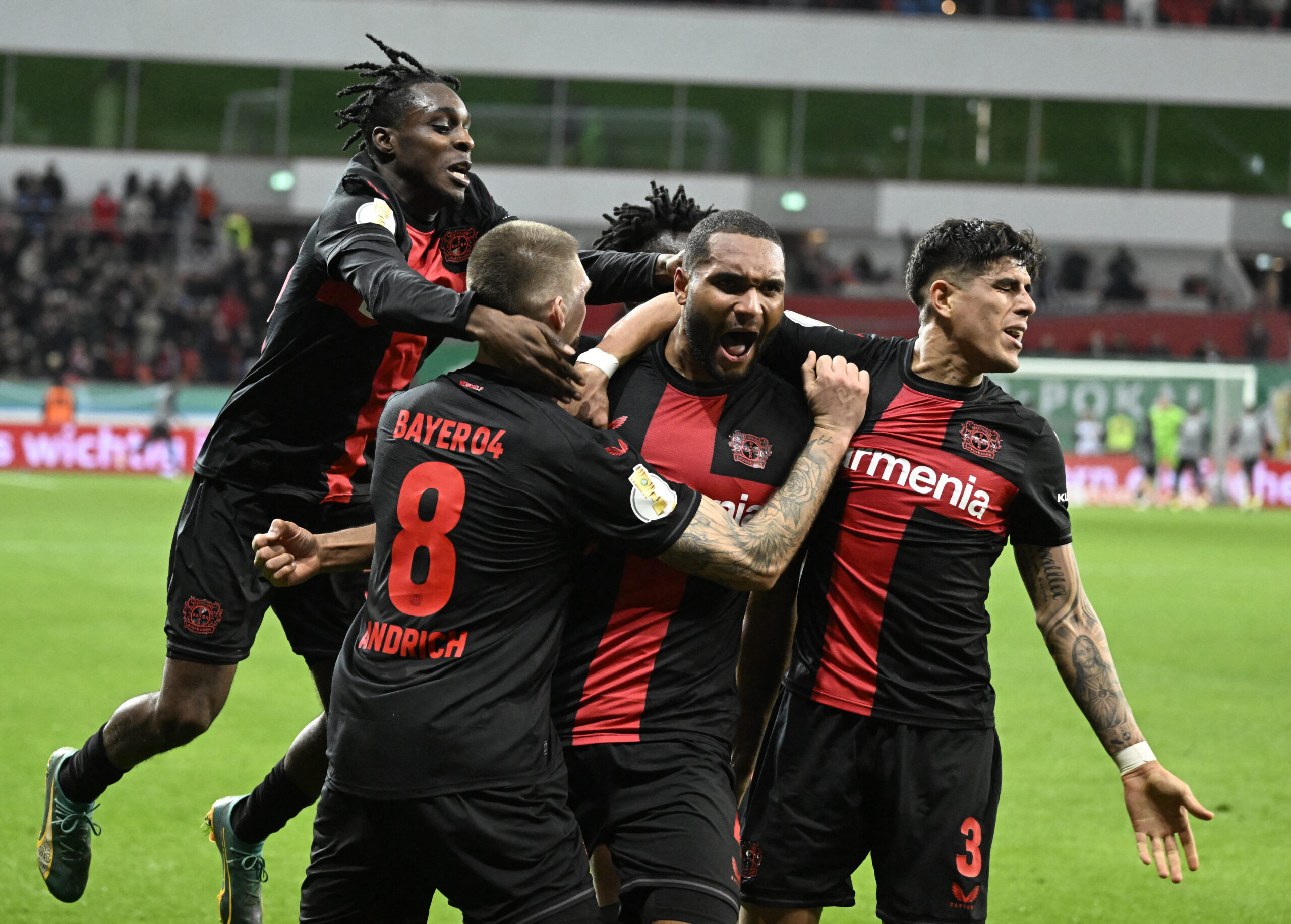 Leverkusen triunfó ante Stuttgart y se metió en semifinales de Pokal. Foto: Getty Images.