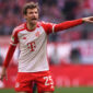 Thomas Müller calienta la previa ante el Arsenal. Foto: Getty Images.