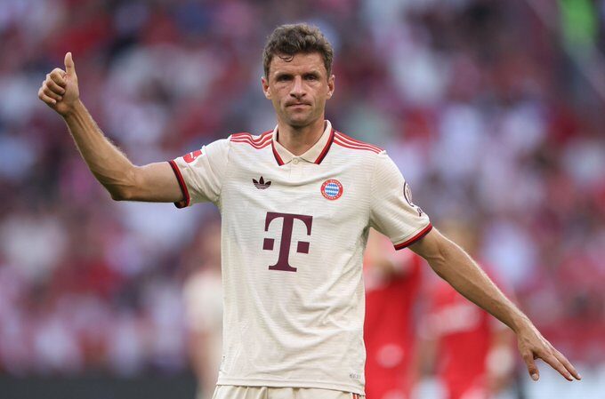 Thomas Müller: "Hay que sacarse el sombrero con el Leverkusen". Foto: Getty Images.