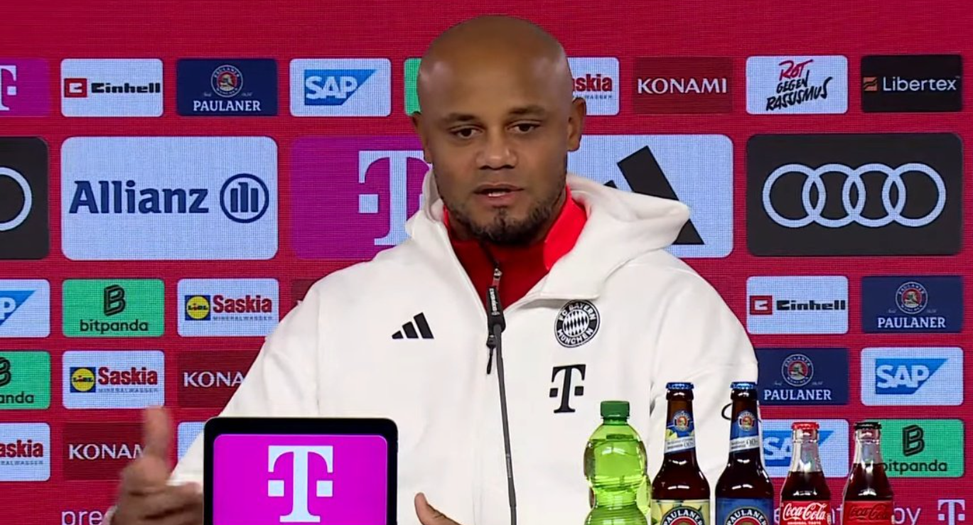 Kompany calienta la previa ante Mainz. Foto: Getty Images.