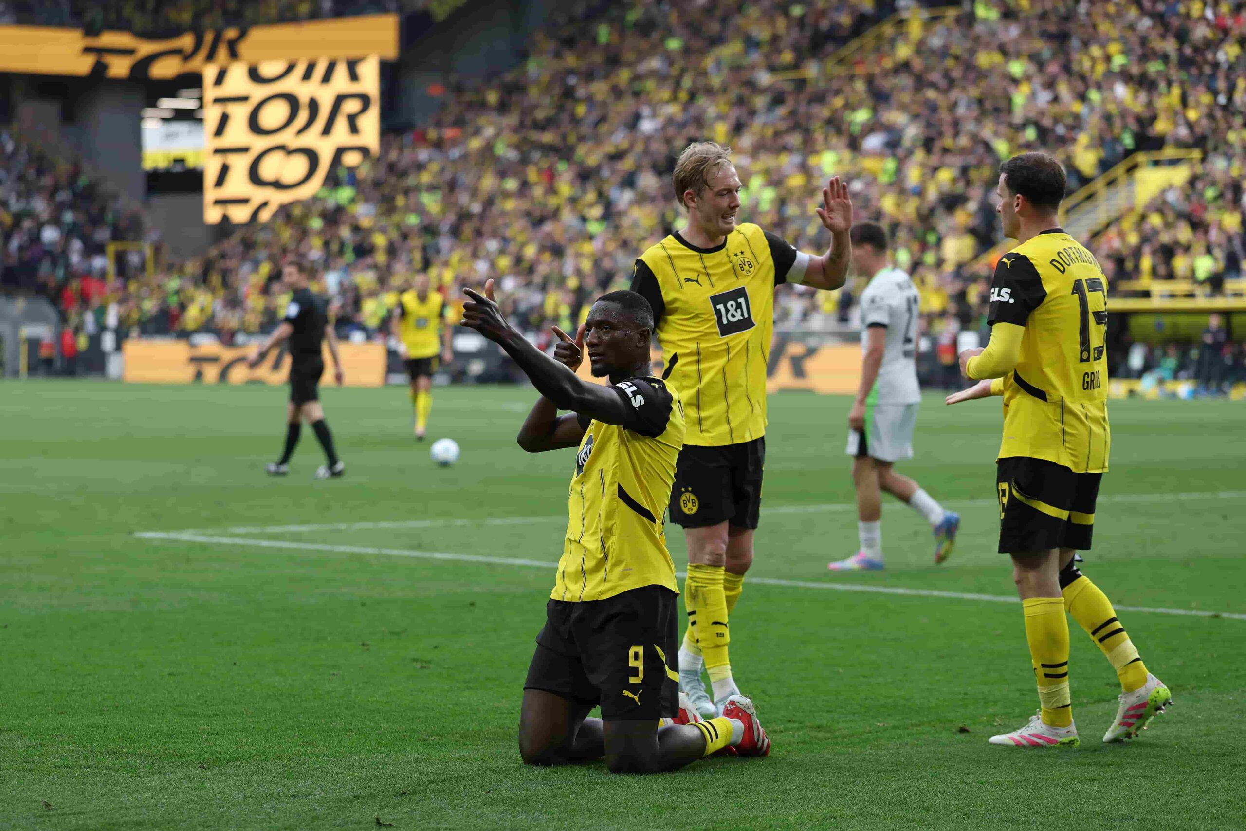 Dortmund goleó a Wolfsburg. Foto: Getty Images.