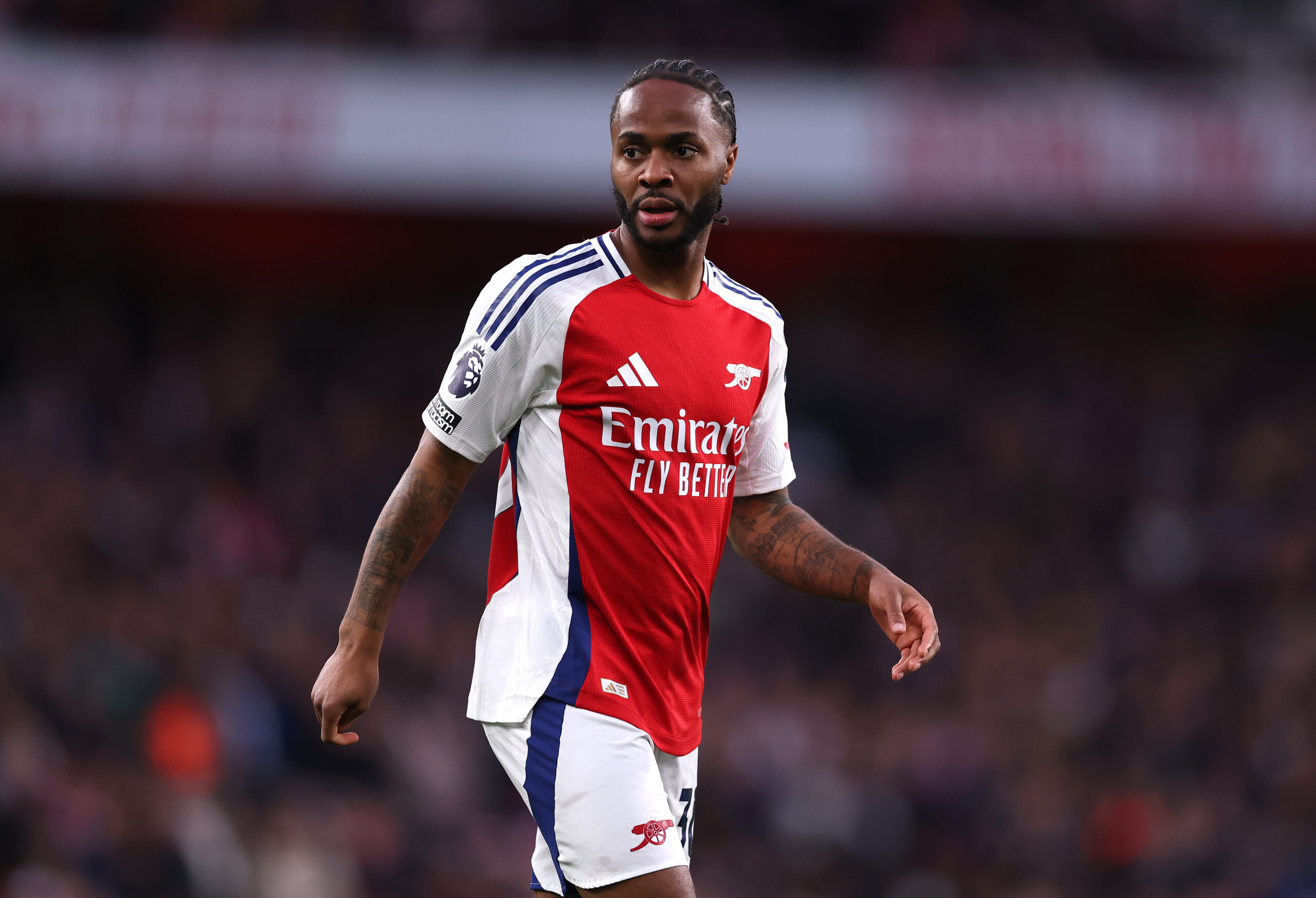 Sterling en carpeta del Leverkusen. Foto: Getty Images.