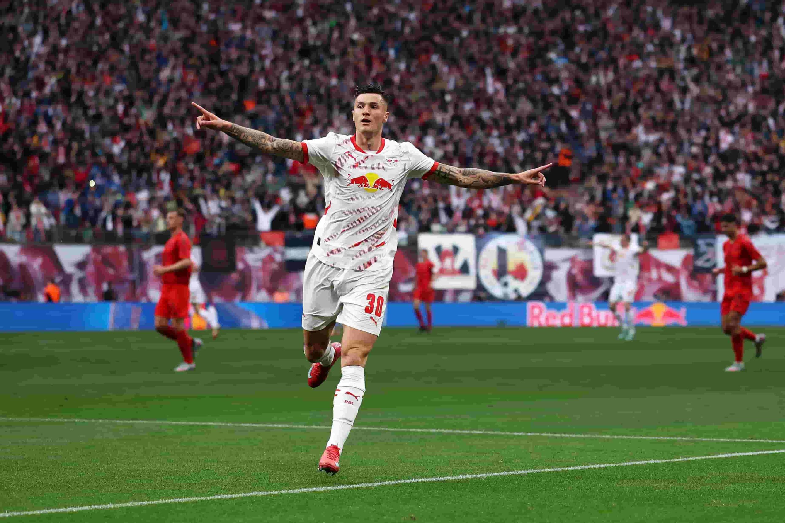 ¿El United planea canje con el Leipzig? Foto: Getty Images.