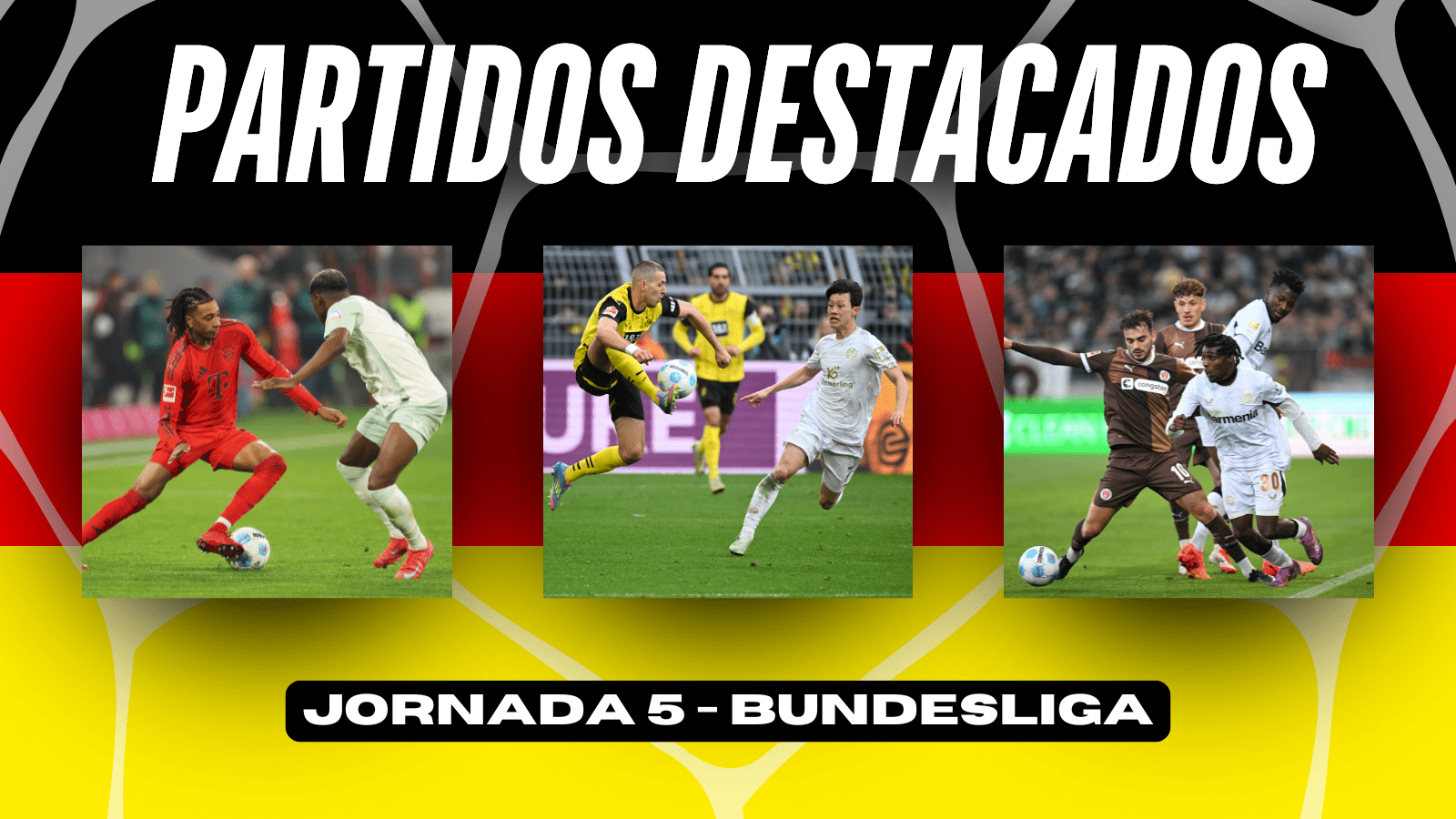 Quinta jornada de Bundesliga. Fotos: Getty Images.
