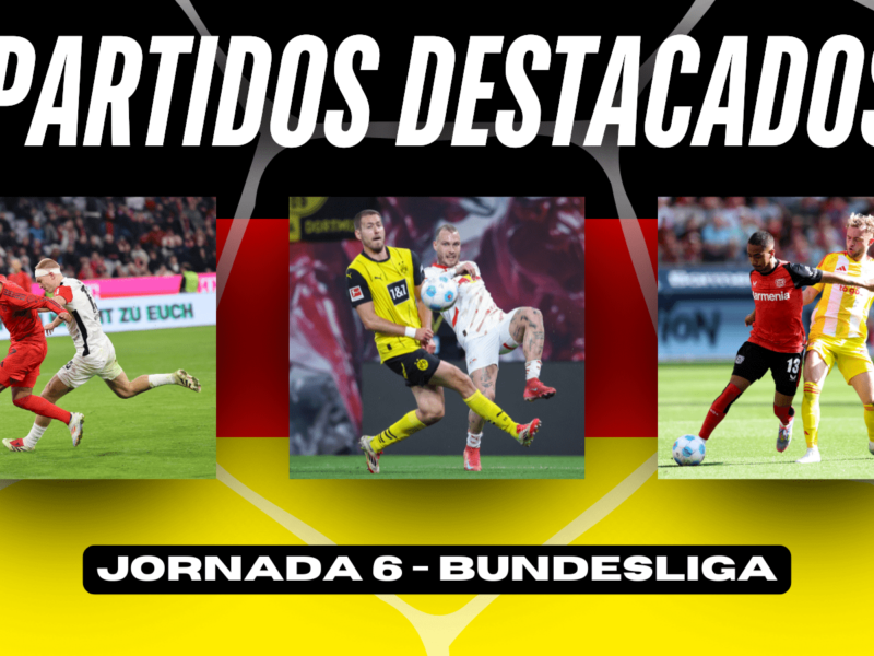 Los 3 partidos destacados de la sexta jornada de Bundesliga. Foto: Getty Images.