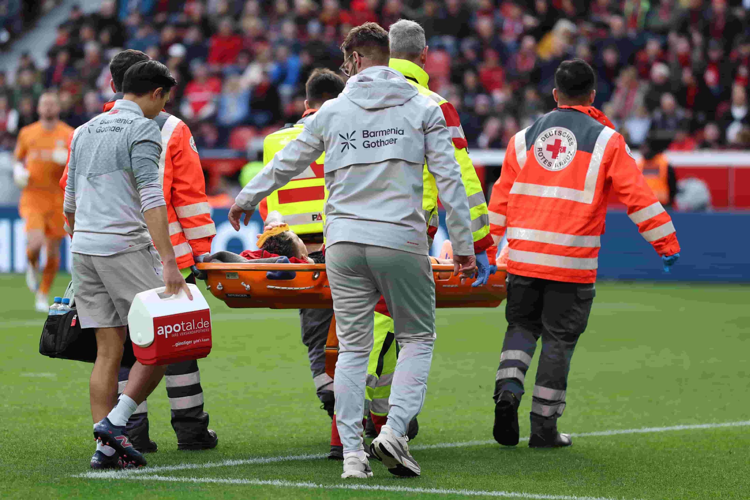 Grimaldo lesionado. Foto: Getty Images.